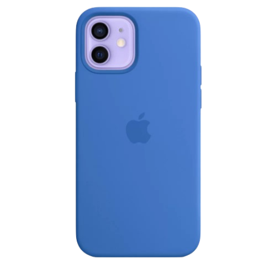 Apple silicone case with MagSafe iPhone 12/12 Pro (Original Quality) Capri Blue